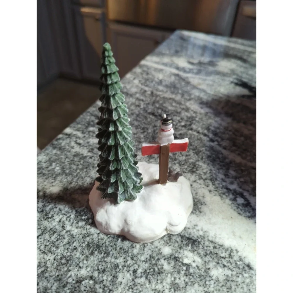 Dept 56 Let It Snow Snowman Sign 5259-4 Snow Village Accessory